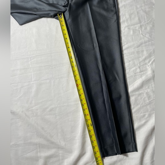 Calvin Klein Gray 2 piece Suit set 40S mens dress pants size 36x30 - Picture 9 of 12